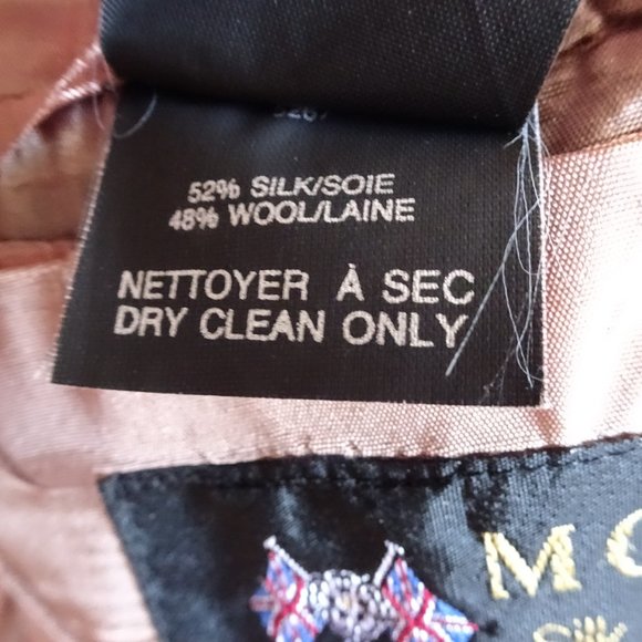 Abraham Moon Vintage Houndstooth Unionmade Silk & Wool Suit Jacket - Picture 10 of 14